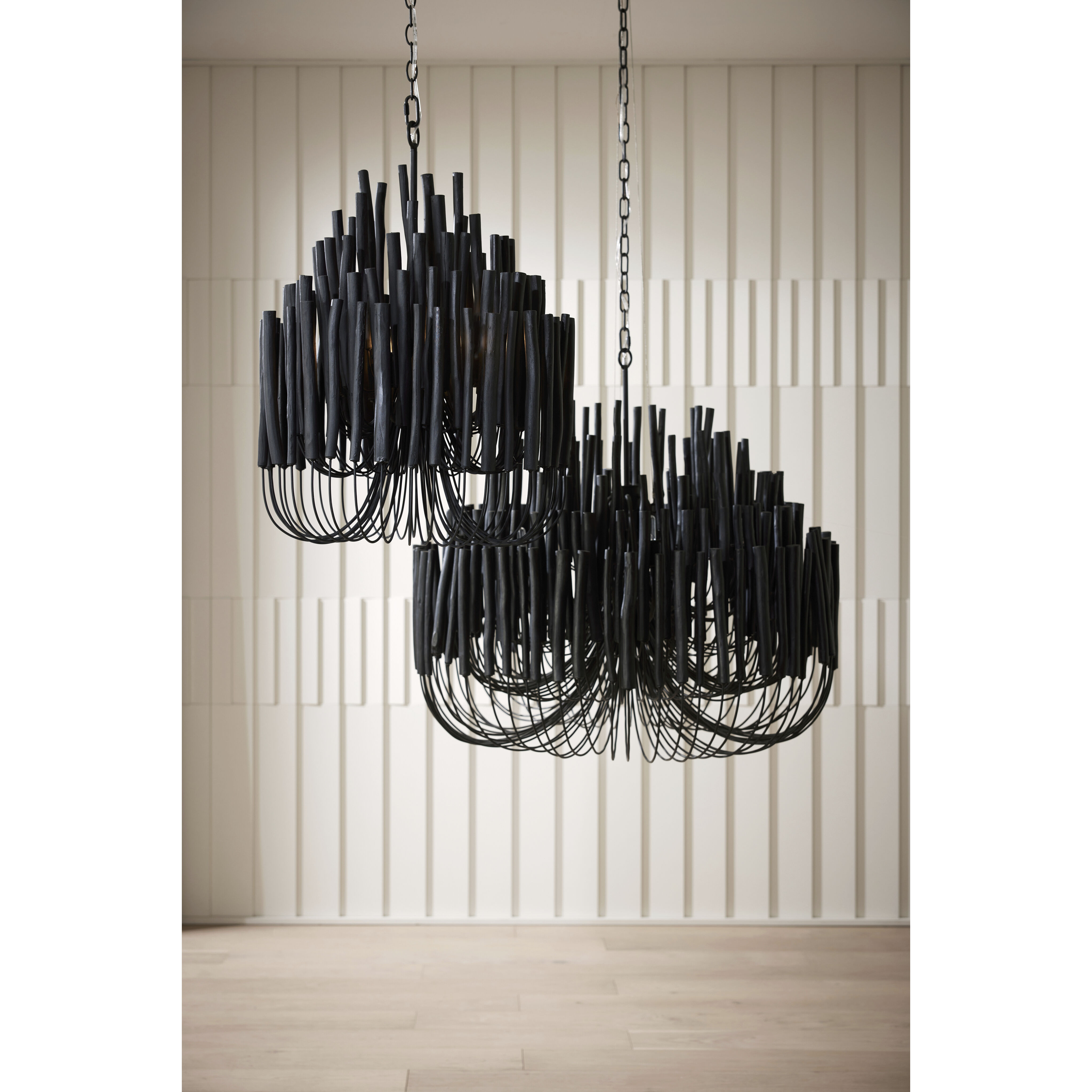 Tilda 6 Light 36 inch Black Chandelier Ceiling Light, Large